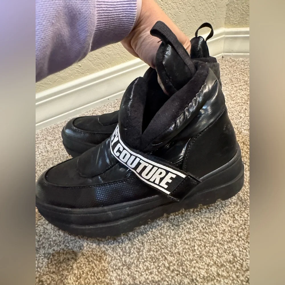 Juicy Couture‎ Women's Ladies Veronica Logo Puffer Platform Boots Black Size 8